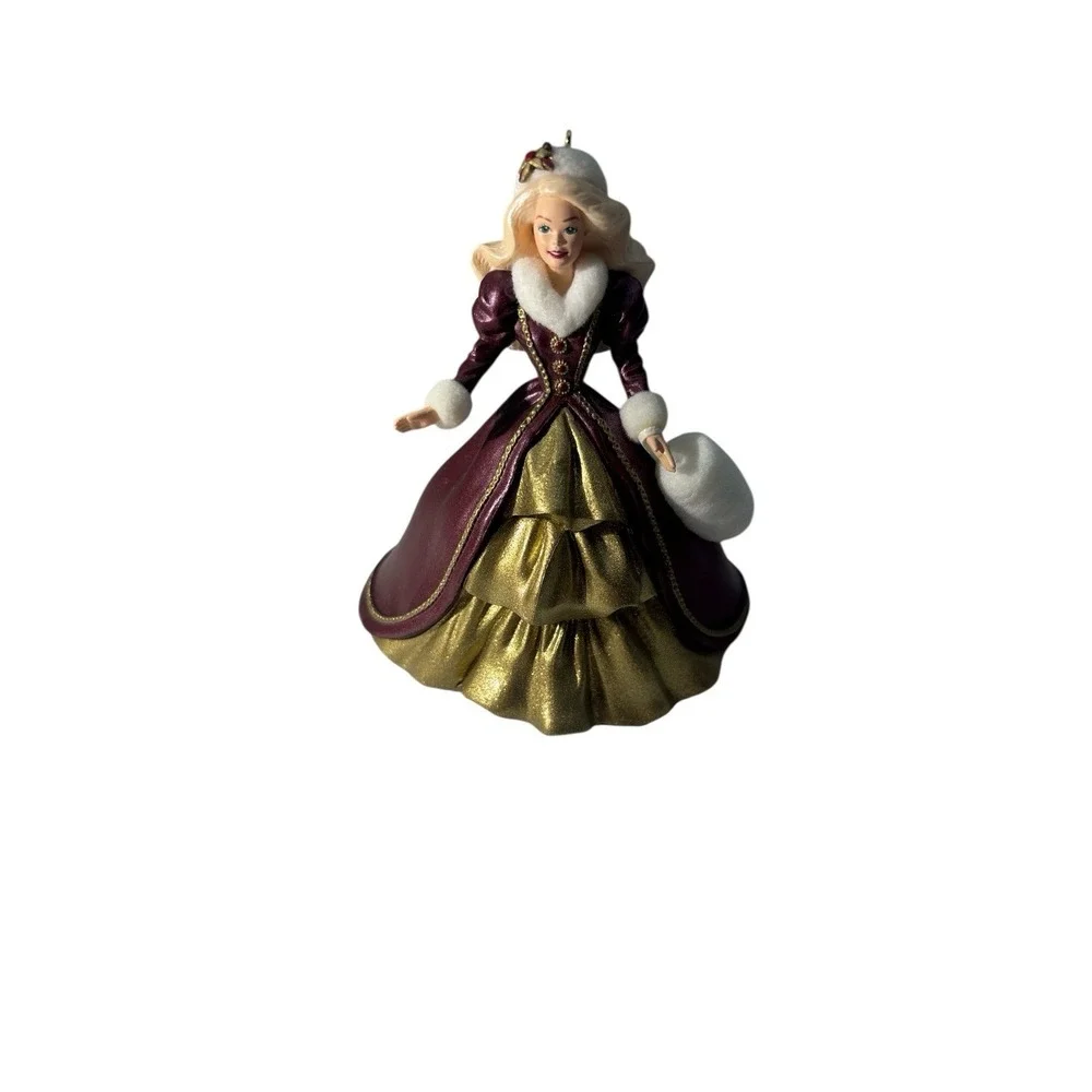 Vintage‎ Hallmark Keepsake Ornament Holiday Barbie 1996